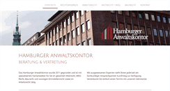 Desktop Screenshot of hamburger-anwaltskontor.de