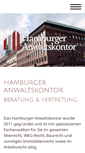 Mobile Screenshot of hamburger-anwaltskontor.de